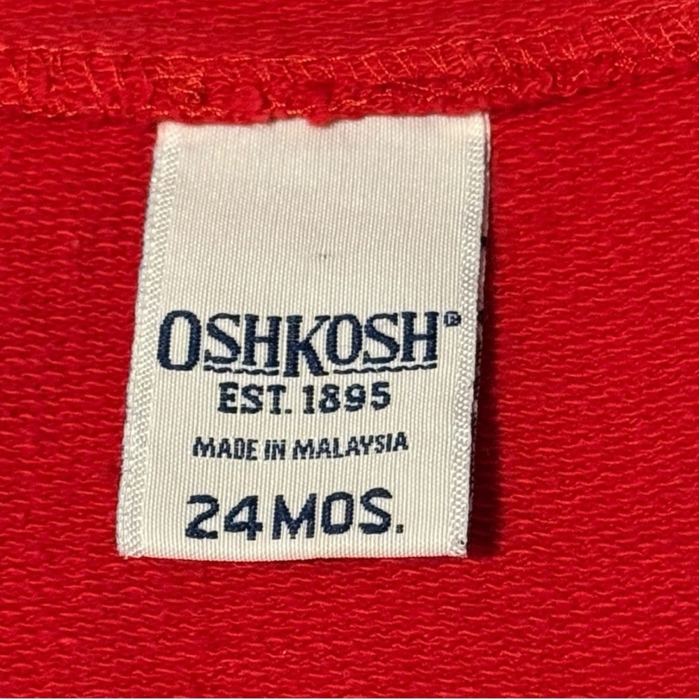 OshKosh B’gosh Red Triple Scoop Ice Cream Hoodie 24M | Vintage Y2K Toddler - Picture 6 of 7